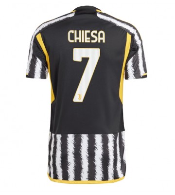 Maillot de foot Juventus Federico Chiesa #7 Domicile 2023-24 Manches Courte